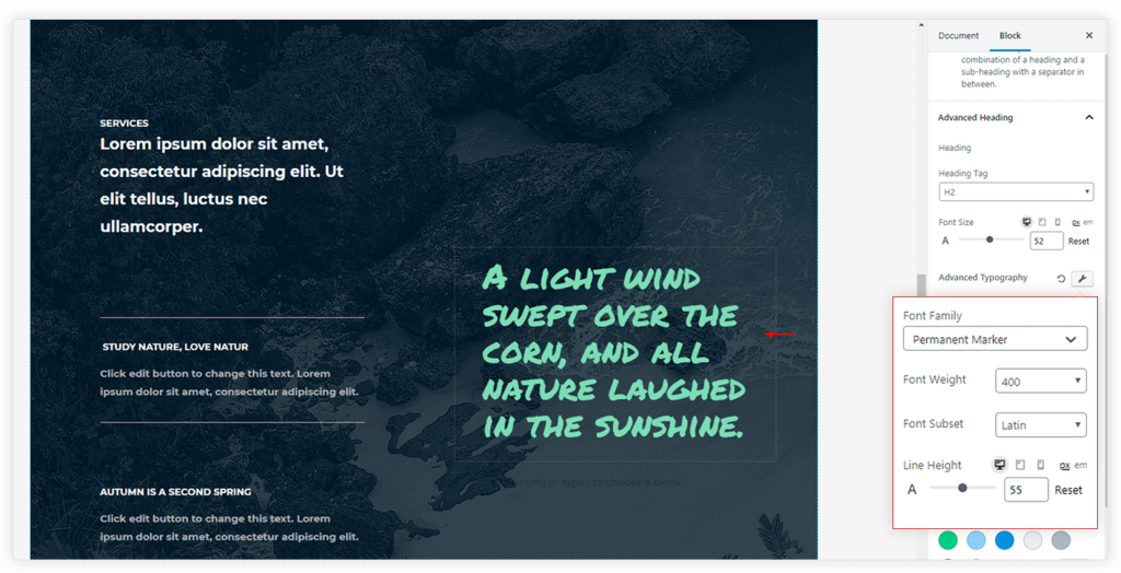 Typography Matters! Introducing Typography Options In The Spectra! Typography Font Usage