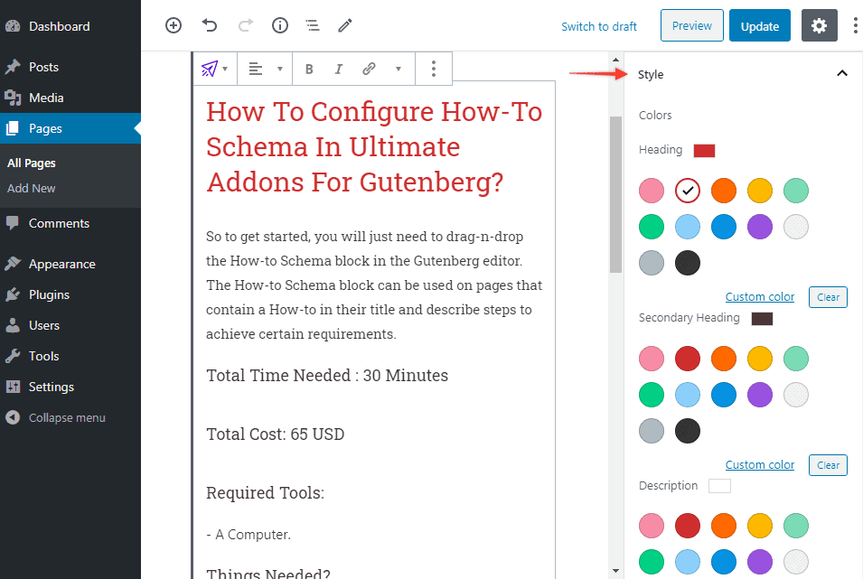 How to Schema Styles
