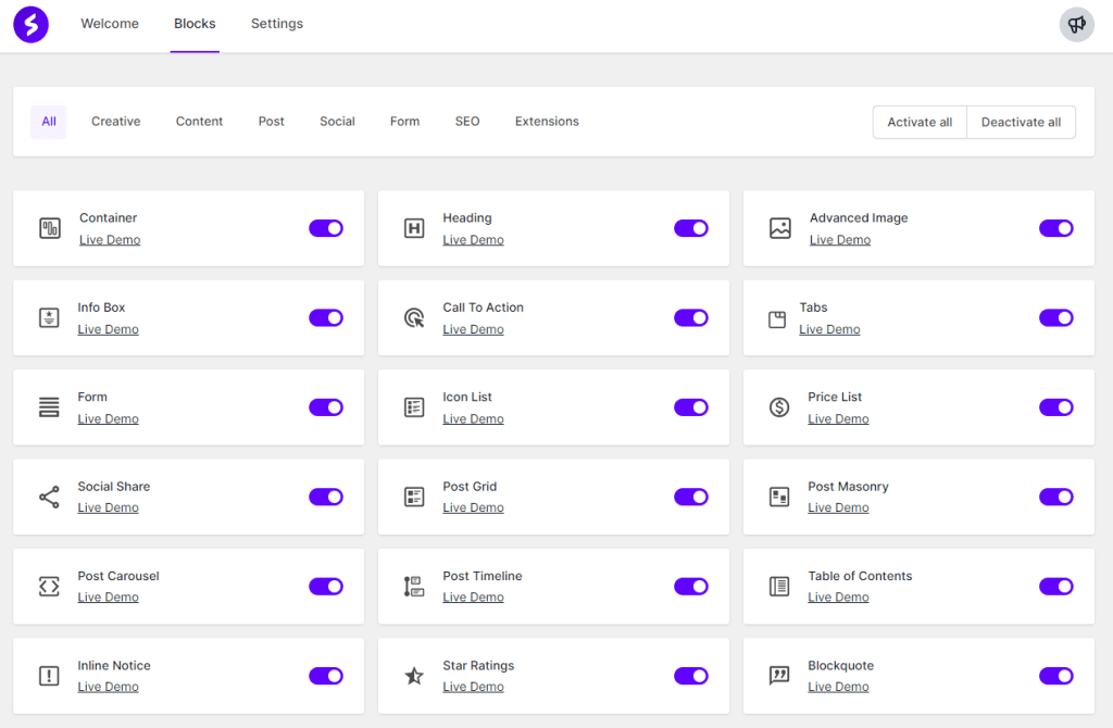 The Ultimate Addons for Gutenberg is Now Spectra! Spectra All Block Image