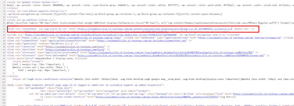 After generate CSS file