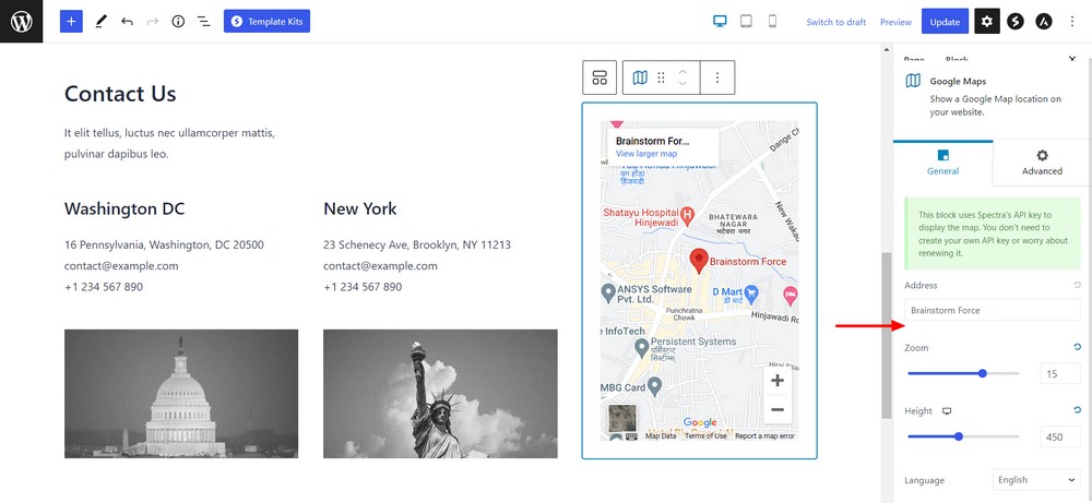 How to add Google Maps to a WordPress website for free Manage Maps settings