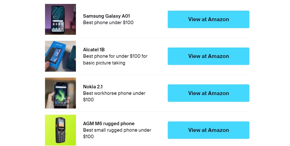 Example of buy on Amazon button