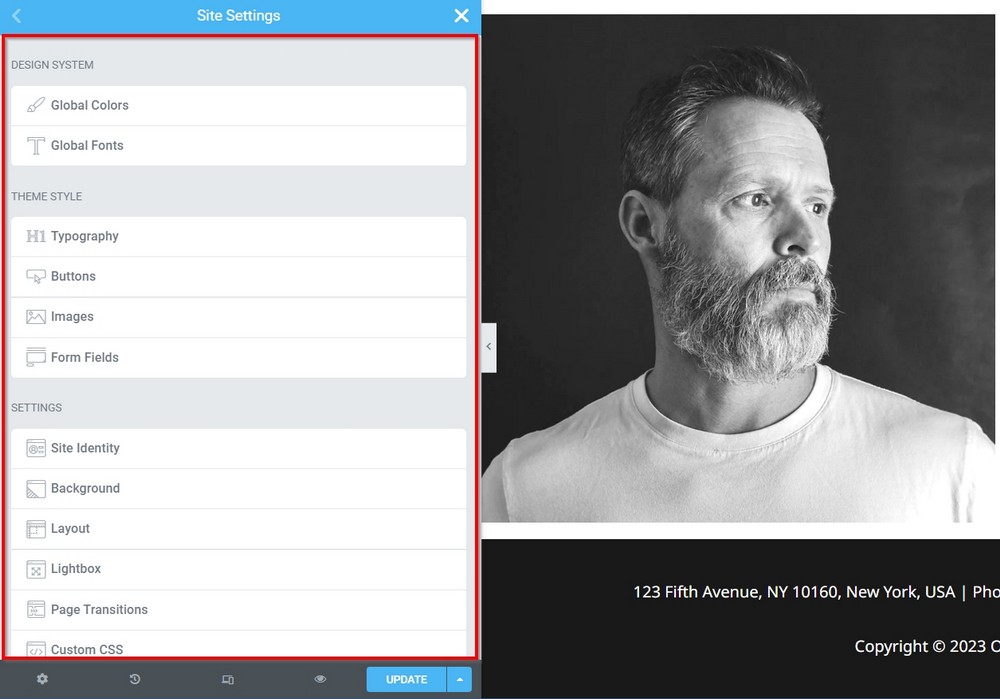 Beaver Builder vs Elementor vs Spectra: Which one is best for you? elementor site setting area