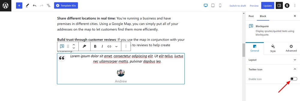 How to use the WordPress quote block to add quotations to your website Hide Twitter icon