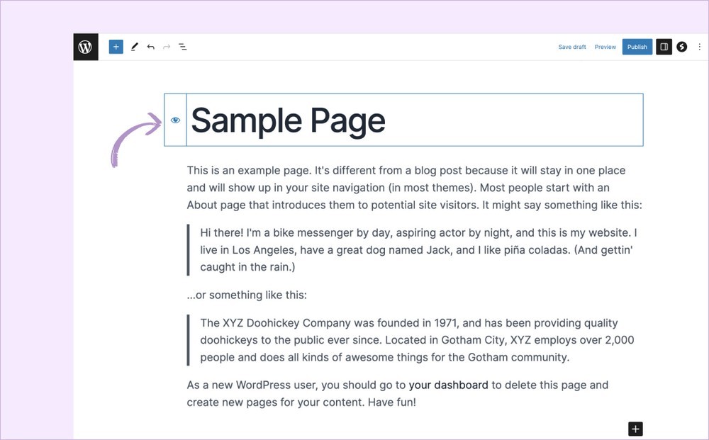 Introducing Spectra One: A Block Theme For Site Editing Hide the page title