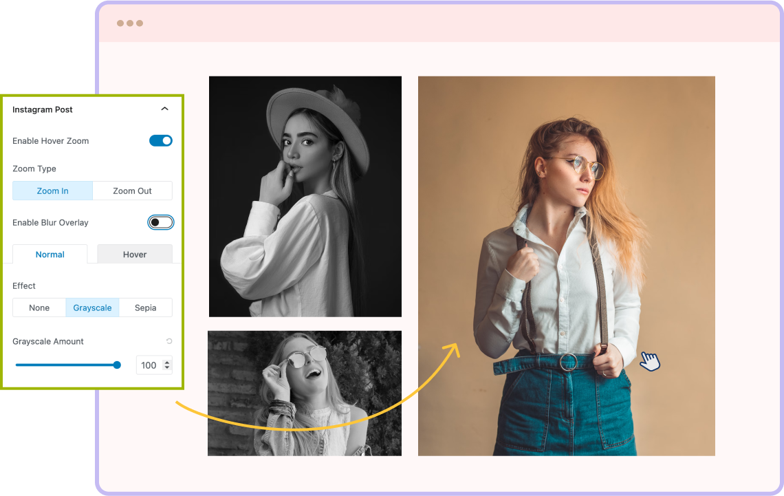 Instagram Feed Abundant Customization Options