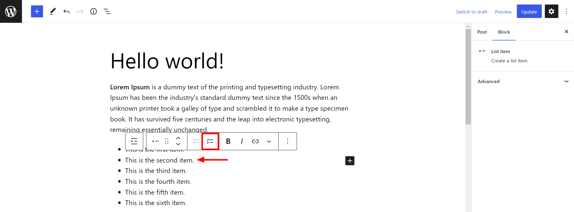 How To Add a List in WordPress – Easy To Follow Guide Add sub list