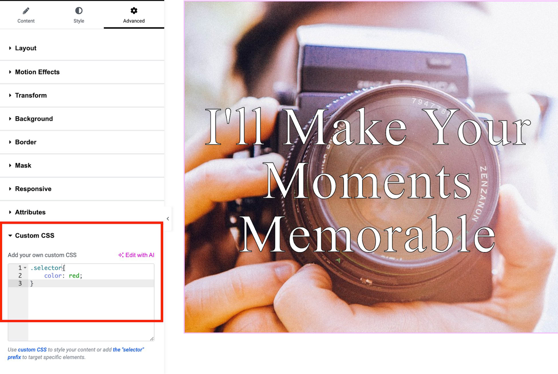 Divi vs Elementor: The 2025 Comparison You Need to See elementor css code option