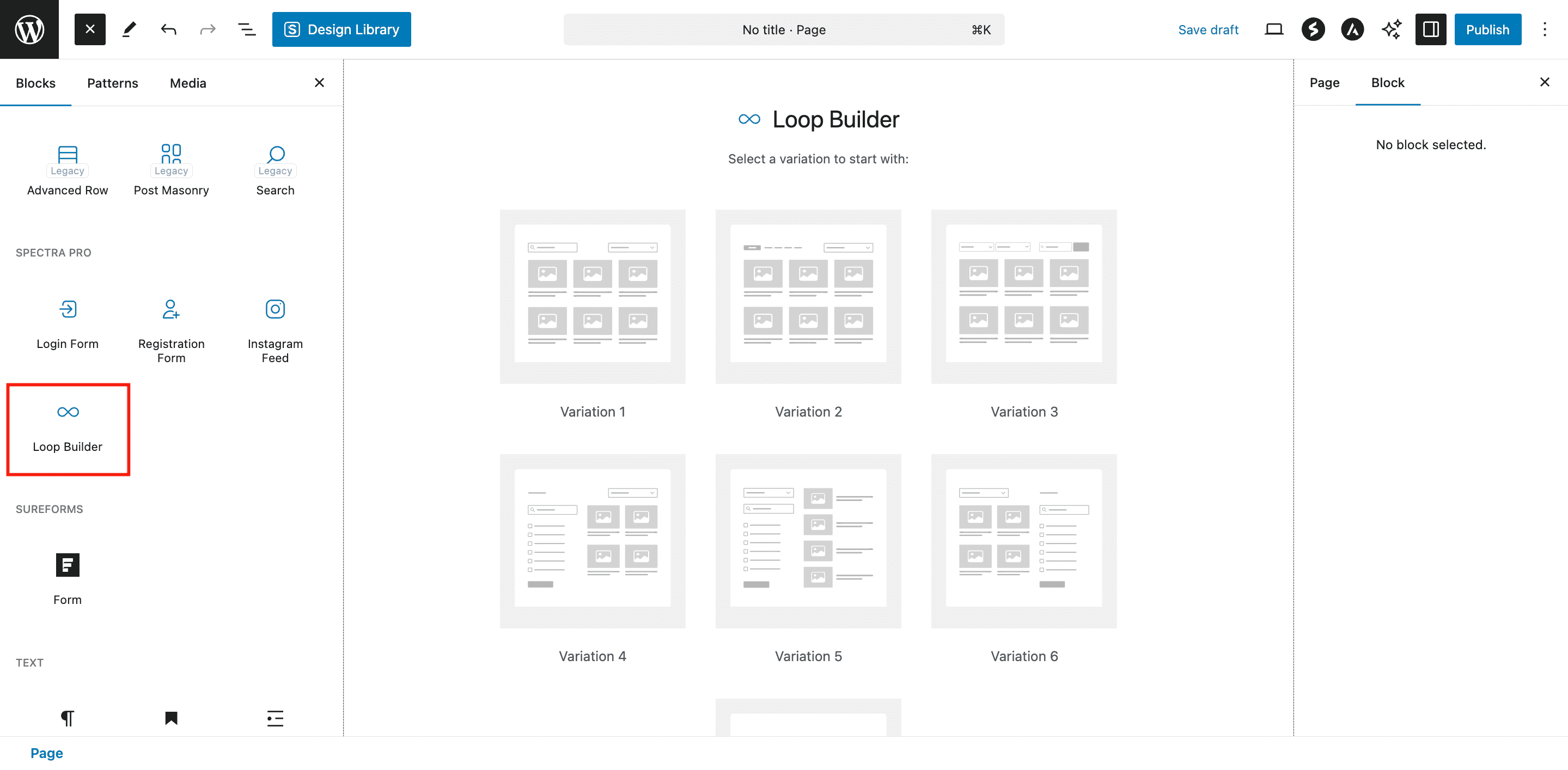 Loop Builder In Editor