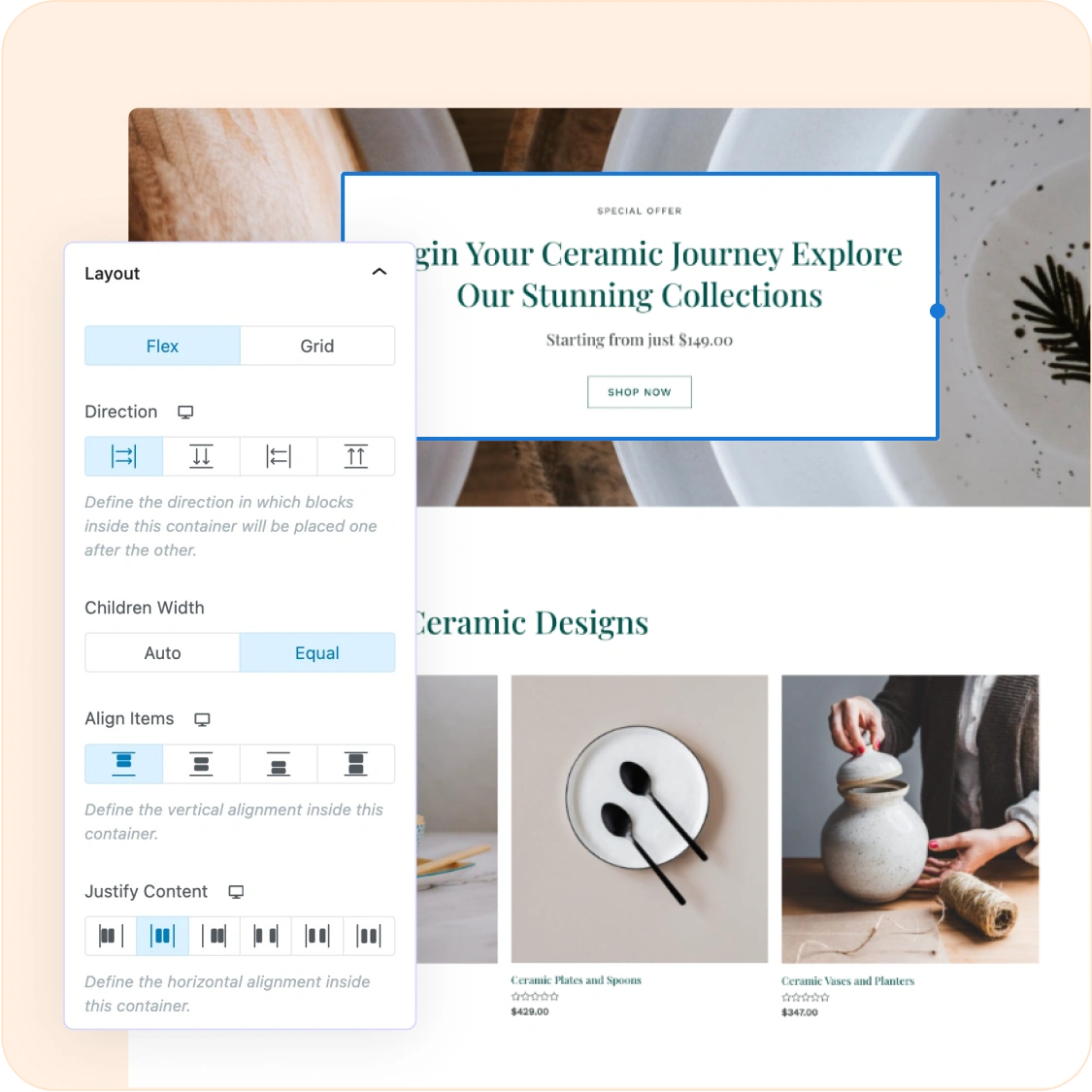 Flex Layout Flexible layout options in Spectra for responsive design