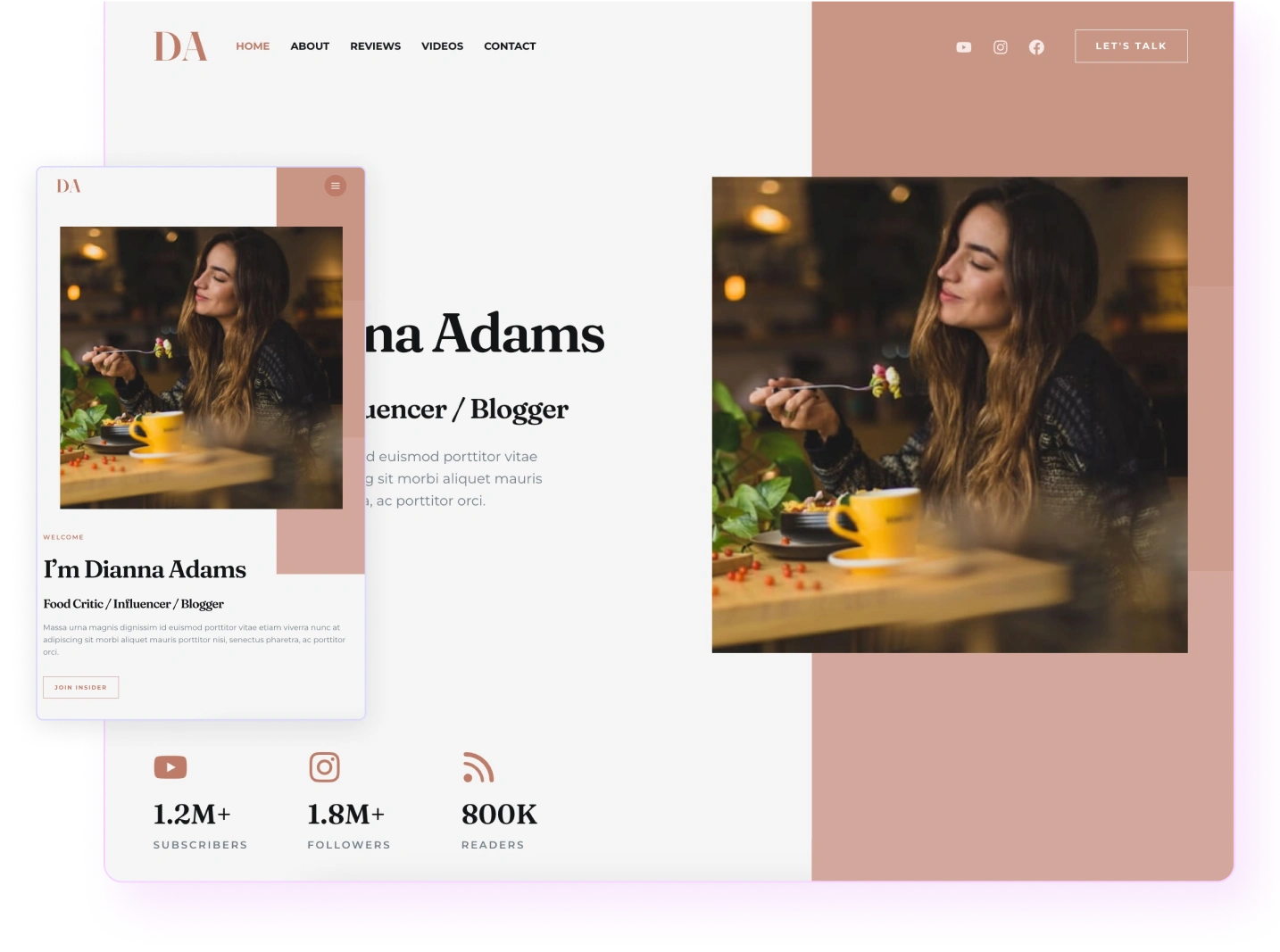 Responsive Design Spectra blocks adapting to different screen sizes.