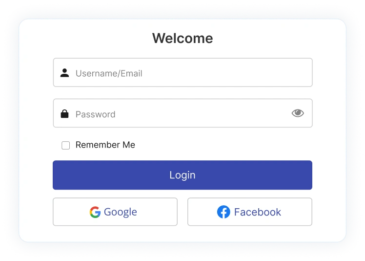 User Login & Registration User login and registration forms in Spectra.